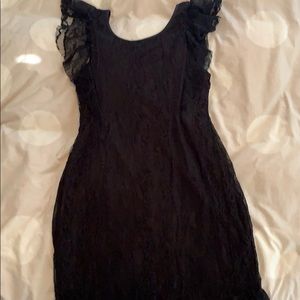 Black lace dress